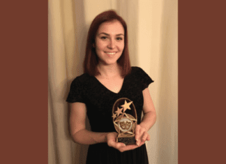 CAHS Student Wins Associated Community Theater Aubrey Award