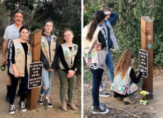 Girl Scouts Help Navigate Kit Carson Park Trails