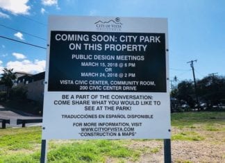 City of Vista Asks Community To Help Name Its Newest Park