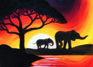 Paint & Pour Down In Africa June 20