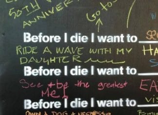 Special Performance June 22nd Before I Die Wall