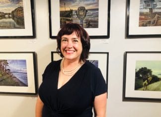 Kelly Moncure’s Art Exhibit at Backfence Society’s Club House