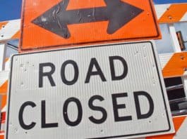 78 Westbound Closed at College – Sinkhole