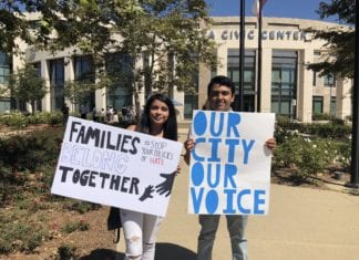 Vista Students Rally to Support California Values Act SB-54