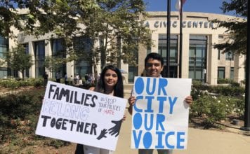 Vista Students Rally to Support California Values Act SB-54