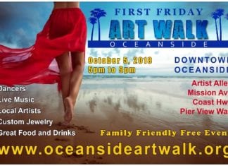 First Friday Art Walk Oceanside, October 5th