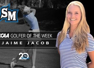 Defending CCAA Champ Jaime Jacob Named Golfer of the Week
