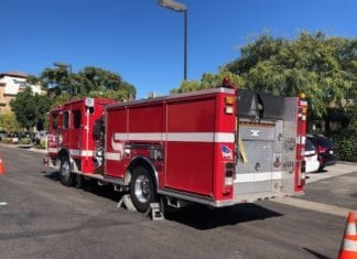 Vista Fire Fighters Respond to Smoke at Original Mr. Taco