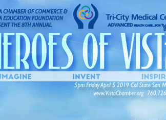 LOOKING FOR SUPPORT FOR OUR HEROES OF VISTA EVENT APRIL 5, 2019