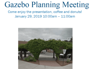 Downtown Gazebo Planning Meeting Tuesday Jan 29 10 am