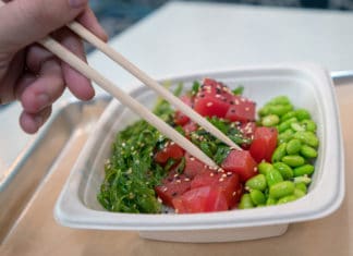WIPE OUT HUNGER Poke Bowl at Grubby’s Poke & Fish Market in Carlsbad!