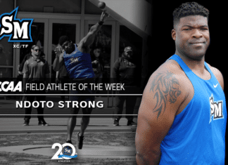 Strong Earns CCAA Field Athlete of the Week