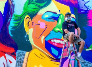 Internationally Acclaimed Artist Man One at the San Marcos Campus.