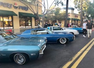 Muscles on Main Street Holds First Nighttime Car Show