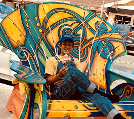 Temporary Public Art Piece Installed In Carlsbad Village