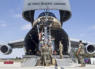 Marines, Airmen Work Together to Deploy Equipment, Personnel