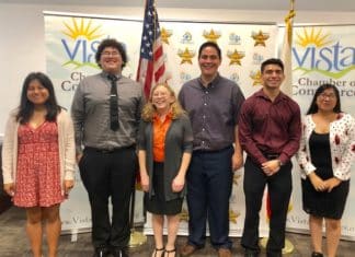 Vista Chamber of Commerce September High School Rising Stars