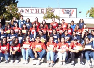 Recognizing CSF Volunteers from Vista High School