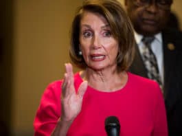Speaker of the House of Congress Nancy Pelosi in Oceanside
