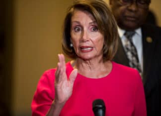 Speaker of the House of Congress Nancy Pelosi in Oceanside