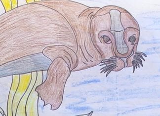 Ocean Glass Mosaic Mural in Oceanside