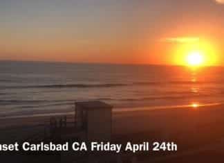 Sunset Carlsbad California April 24th 2020
