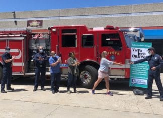 Vista Fire Fighters Donate $1000 to Vista Teen Outreach