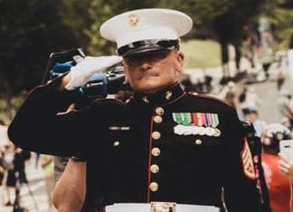 Vista Resident ‘The Saluting Marine’ Will be in D.C. for Memorial Day