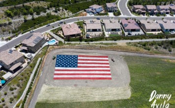 Antique Gas and Steam Engine Museum Displays 11,000 Sq. Ft. Flag for Memorial Day VIDEO