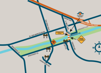 Creek Traffic Alert: Traffic Detour at Bent/Creekside Intersection