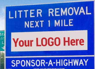 CA Sponsor A Highway Sign Becoming Available at Your Ramp!