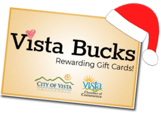 Welcome to the Vista Bucks Holiday Gift Cards!