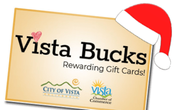 Welcome to the Vista Bucks Holiday Gift Cards!