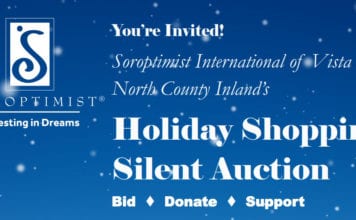 Soroptimist Holiday Shopping Silent Auction OPEN till Nov 16th 8pm
