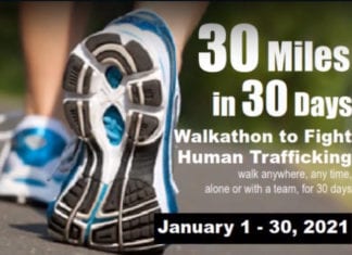 15th Annual Human Trafficking Virtual Awareness Walk ’30 Days 30 Steps’