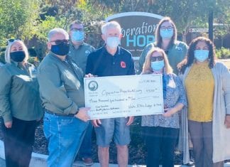 Vista Elks Club Gives to Operation Hope North County