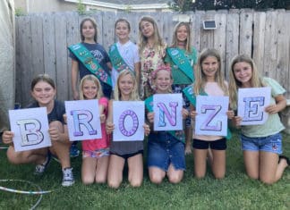 Carlsbad Girl Scout Troop earning Bronze Award