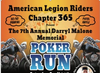 American Legion Riders Post 365 Poker Run on 24 April