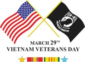 Vietnam Veterans Day in the City of Vista is March 29th