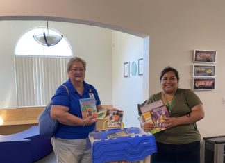 Soroptimists International of Vista and North County Inland Donate Books
