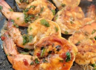 Shrimp Skewers At The Farmers’ Market