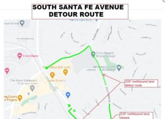 South Santa Fe Avenue Construction & Detours