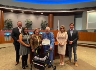 Margaret “Betty” Ferguson received San Marcos City Council’s Civic SMILE Award