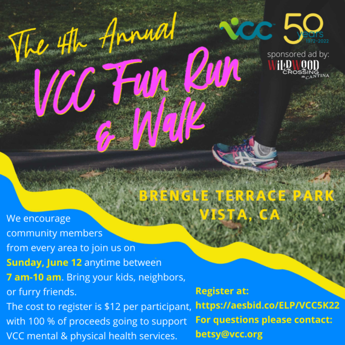 5K Fun Run and Walk to Support Mental and Physical Health June 12th