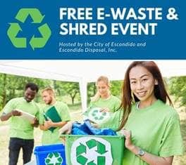 Escondido Disposal Free E-Waste and Shred Event this Saturday