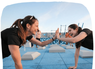Library Fitness Court Ribbon Cutting