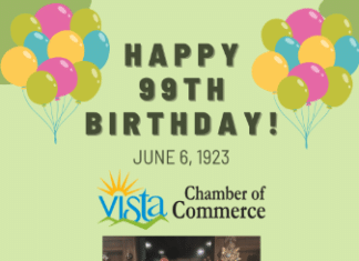 Happy 99th Birthday Vista Chamber of Commerce