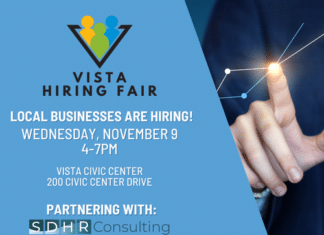 Vista Hiring Fair November 9th