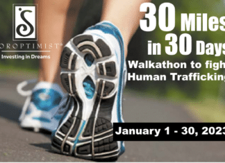 January “30 Miles in 30 Days” Walkathon