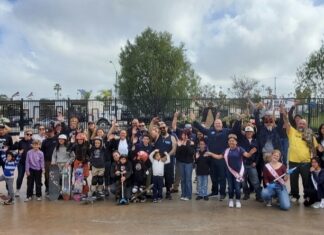 Vista Skatepark Coalition hosted a “Vista Skateparks Cleanup Day” on February 11th